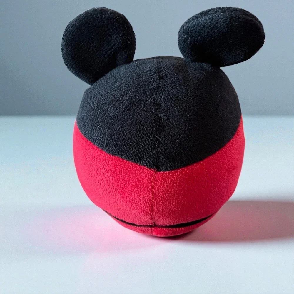 Ty Disney Mickey Mouse Plush 2013 Santa Suit Round Holiday Beanbag Toy Christmas